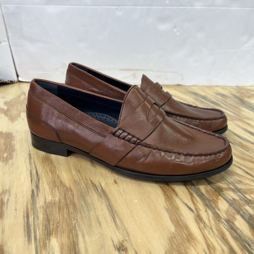 Cole Haan Pinch Leather Penny Loafer Womens 8 Brown Preppy Academia Classic